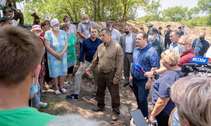 Юрий Трутнев ознакомился с ходом ликвидации последствий паводка в ЕАО